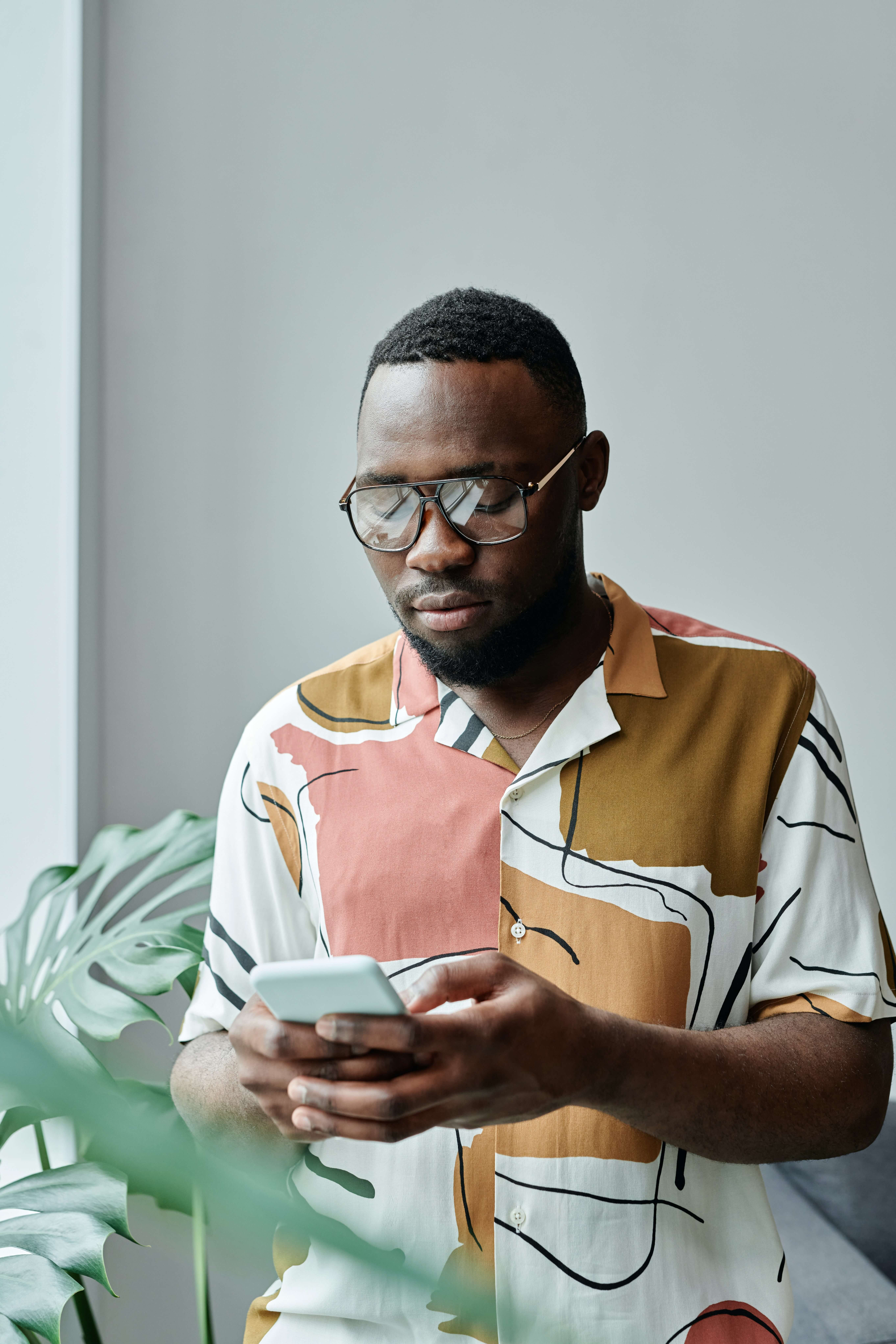Market woman with phone