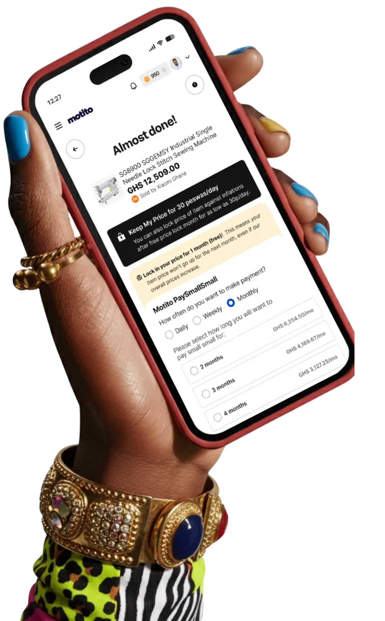Motito PaySmallSmall on your phone